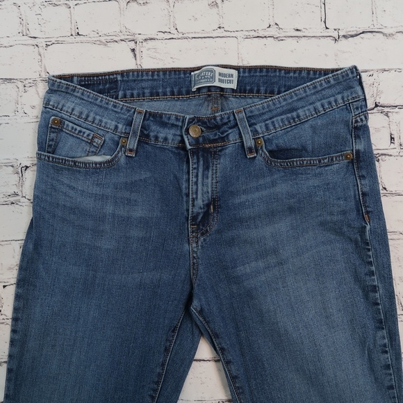 Levi's Signature Modern Bootcut 32x29 Dark Wash Mid Rise - Picture 4 of 15